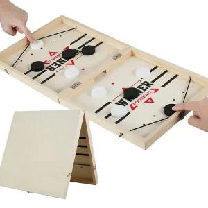 Hockey Sling Puck Catapult Table Board Game
